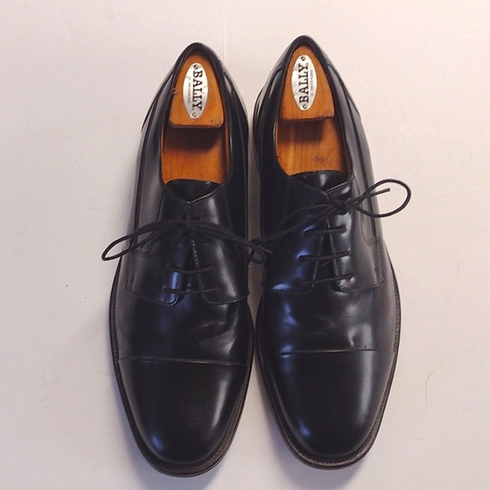BOSTONIAN FIRST FLEX BLACK LEATHER LACE UP SHOES. Size. 12